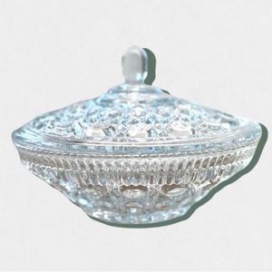 Indiana Glass Windsor Clear Candy Dish, vintage candy dish, candy dish, glass ja